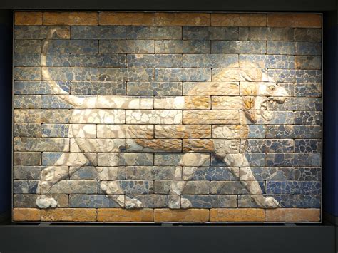 The Roaring Lion Glazed Brick Panel From The Throne Room O Flickr