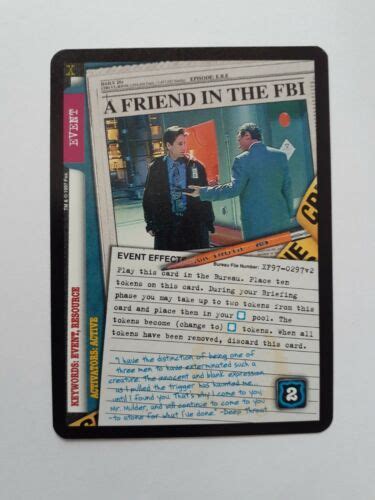 1997 X Files Ccg Truth Is Out There Rares Pick Your Card Ebay