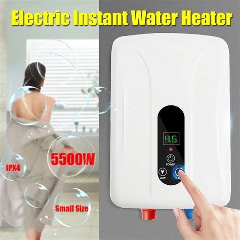 Aliexpress Buy 5500W 220V Tankless Instant Electric Hot Water