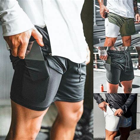 Kit Bermudas Masculinas Academia Em Forro Embutido