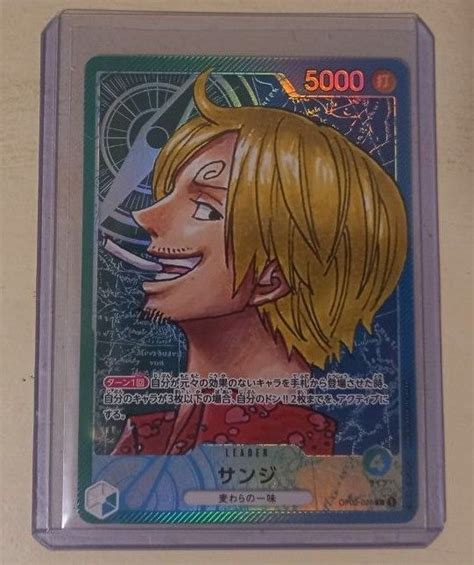 Sanji Ldr OP2 One Piece TCG Card AA Parallel Hobbies Toys Toys