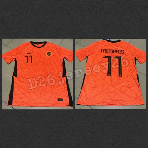 Jual Jersey Belanda Home Official Cetak Nama Suka Suka