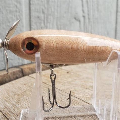 Handmade Topwater Fishing Lure Bass Popper Wooden Fishing Etsy