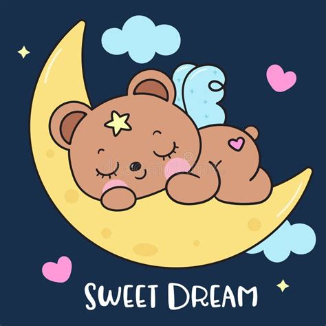 Cartoon Teddy Bear Sleep Moon Stock Illustrations 992 Cartoon Teddy