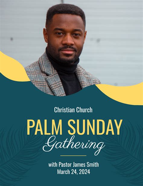 Free Palm Sunday Celebration Flyer Template Edit Online And Download