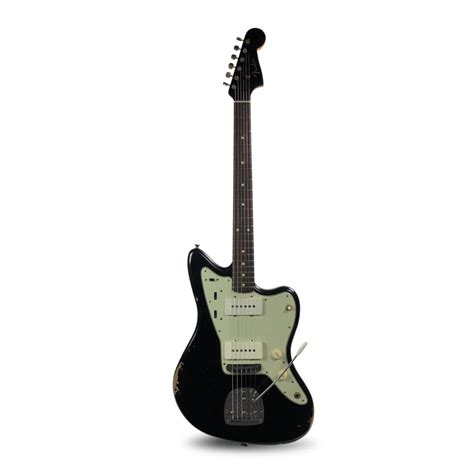 Fender Custom Shop 62 Jazzmaster Relic In Black Guitar Hunter