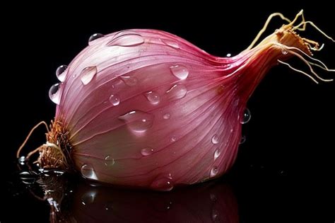 Premium AI Image Generative AI Fresh Onion Vegetable With Water