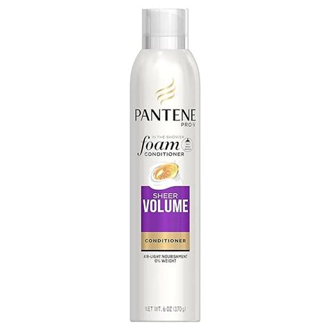 Amazon Pantene Pro V Sheer Volume Foam Conditioner 6 Ounce