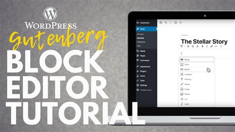 Wordpress Gutenberg Block Editor Overview Tutorial YouTube