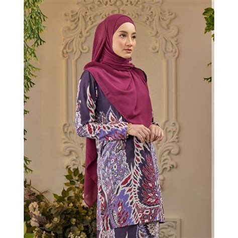 Kurung Batik Sultanah Sedondon Set Couple Raya 2023 Luvla Shopee Malaysia