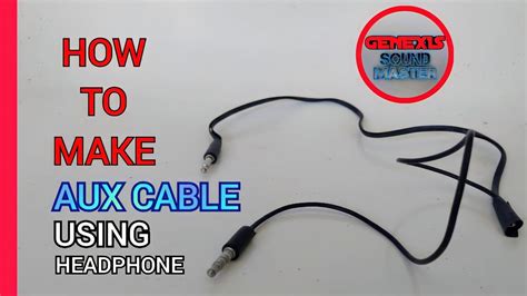 How To Make Aux Cable Using Headphones Or Headset In Easy Way Youtube