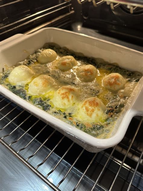 Oeufs durs gratinés aux épinards recette légère