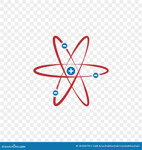 Atomic Nucleus Icon Structure Isolated Vector Design Stock Vector