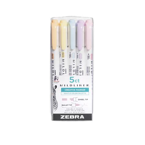 Snapklik Zebra Pen Mildliner Double Ended Highlighter Set Chisel