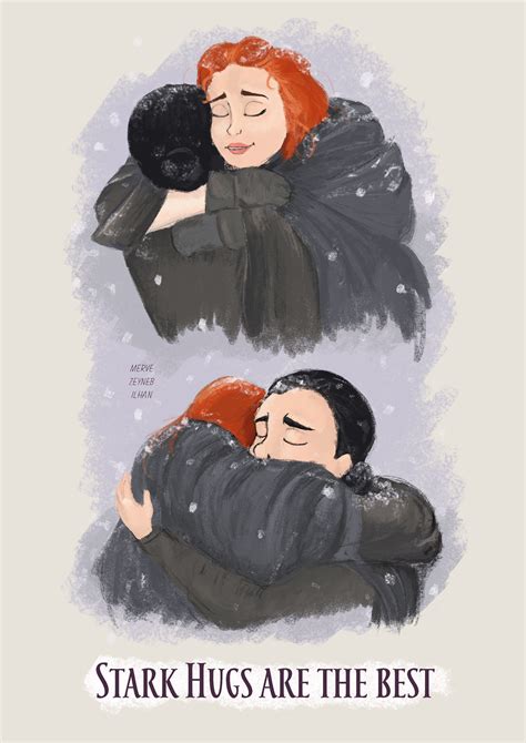 Stark Hugs Are The Best Jon Snow And Sansa Stark Hug Game Of Thrones