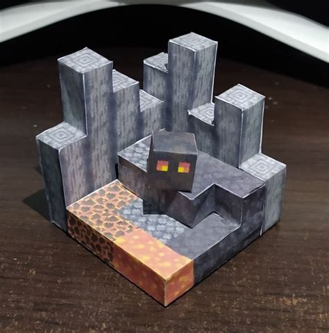 Basalt Deltas Minecraft Papercraft Bylominion Ncg Paper Crafts