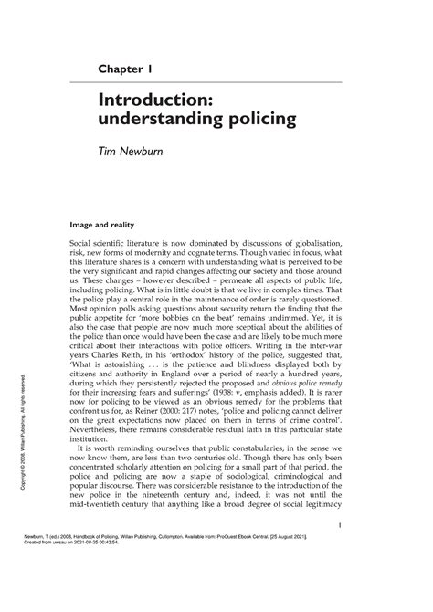 An Introduction To Policing Pdf