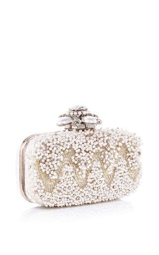 Oscar De La Renta Goa Cabochan Clutch In Ivory Moda Operandi Oscar