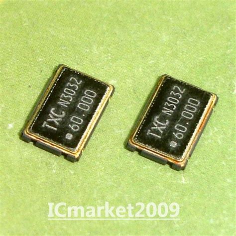 5 Pcs 60000mhz 5x7mm Smd 4 Pin 60mhz 60000m 60m Active Crystal