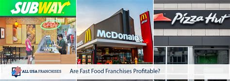 Are Fast Food Franchises Profitable All Usa Franchises