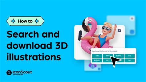 How To Download 3d Illustrations From Iconscout Youtube