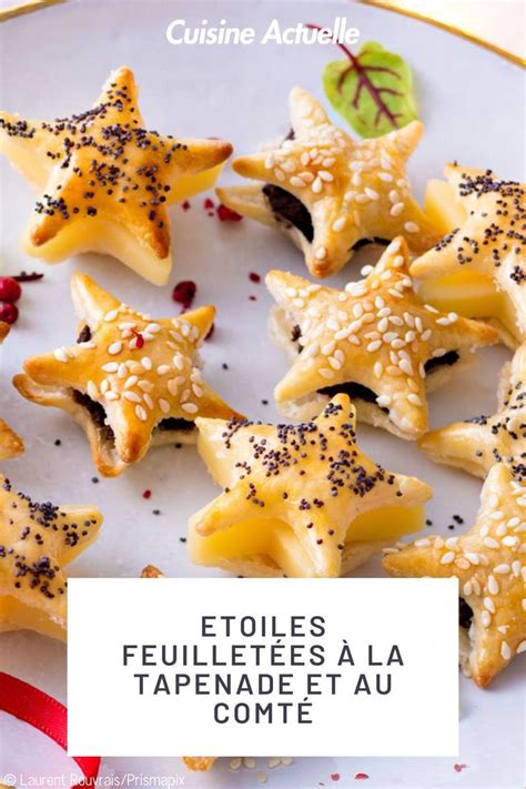 Etoiles feuilletées à la tapenade et au comté Recipe Appetizer