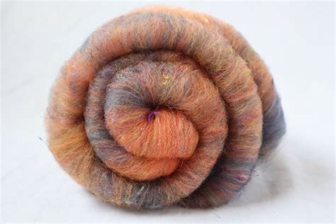 Spinning Merino Wool Bamboo Silk Fiber Batts Hand Dyed 47 G Etsy UK