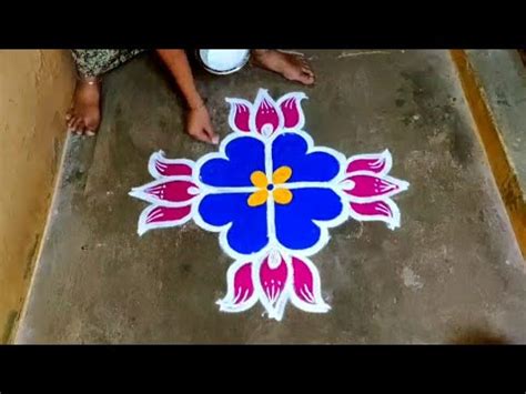 Aavani Madham Colour Kolam Designs Dots Pandaga Muggulu Krishna