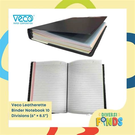 Veco Leatherette String Binder 10 Division 16 Lvs Division X