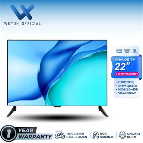 Jual PROMO WEYON TV DIGITAL 22 Inch TV LED Full HD Televisi Shopee