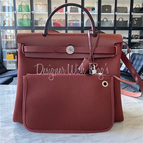 Hermès Herbag 31 Rouge H Designer Wishbags