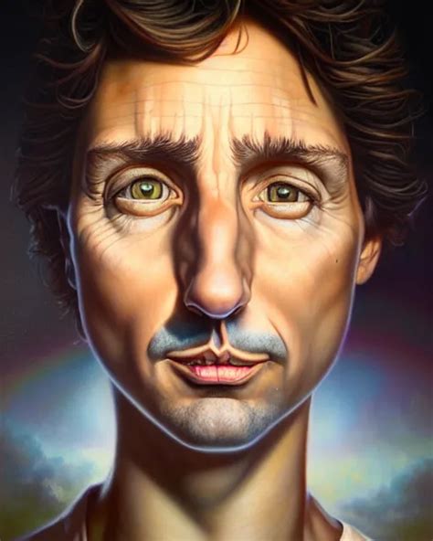 Detailed Portrait Of Justin Trudeau Socks Pheta By Stable Diffusion