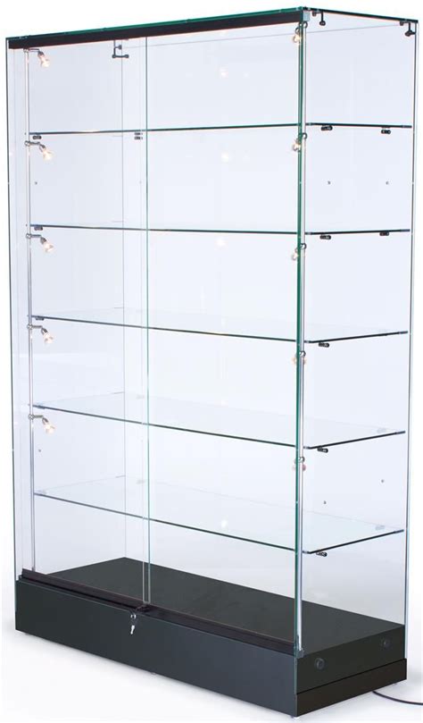 X X Inch Tempered Glass Display Case And Black Mdf Base