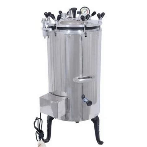 Stainless Steel Double Wall Vertical Autoclave Kw For Hospital At