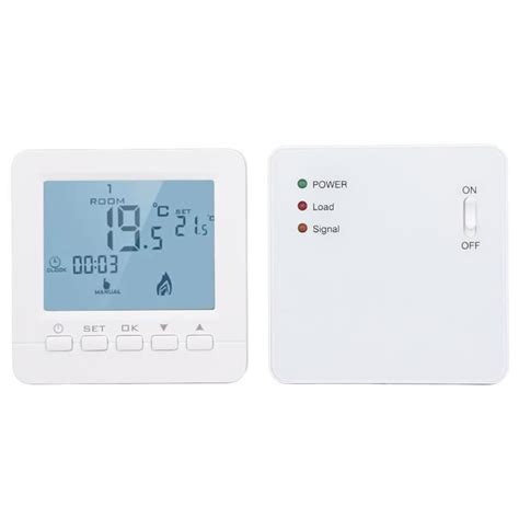 Thermostat Programmable Rf Sans Fil Intelligent Ignifuge Cikonielf