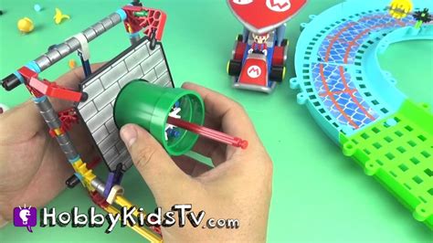 K NEX Nintendo Mario Kart 7 Piranha Plant Slide Track Build By