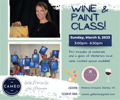 Wine Paint Class Luray Page Chamber Of Commerce