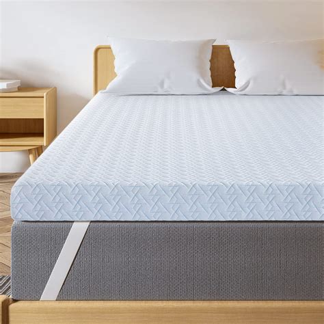 Maxzzz 4 Inch Mattress Topper Queen Cool Gel Memory Foam Mattress Topper Extra Firm Bed Topper