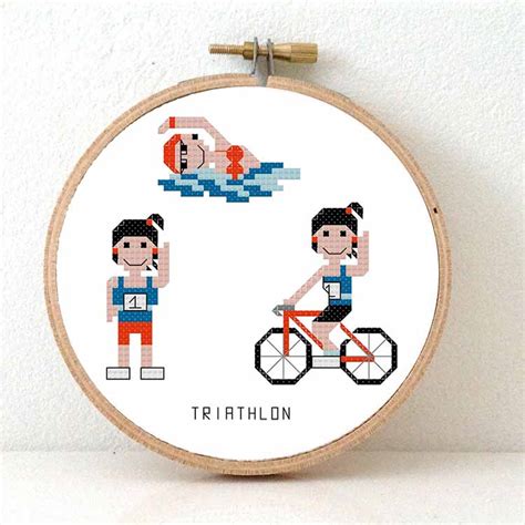 Sport Cross Stitch Kits Studio Koekoek Sustainable Craft Kits And