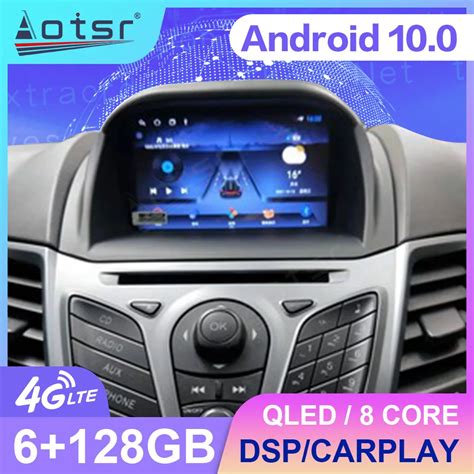 8 128G Autoradio Android Per Ford Fiesta MK7 MK6 2009 2016 Radio Auto