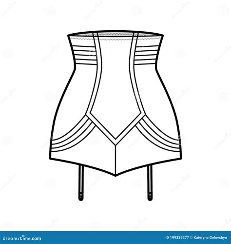 Panty Girdle Vintage Look High Waist Lingerie Technical Fashion