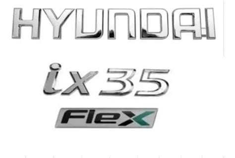 Kit Emblemas Letreiro Hyundai Ix35 Flex 2010 A 2015 Parcelamento Sem