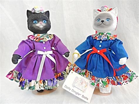 Shopthesalvationarmy Two Vintage Goebel Dolly Dingle Cats Bootsie