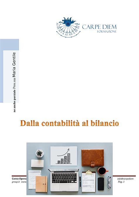 Dalla Contabilit Al Bilancio Corso Operatore Amministrativo