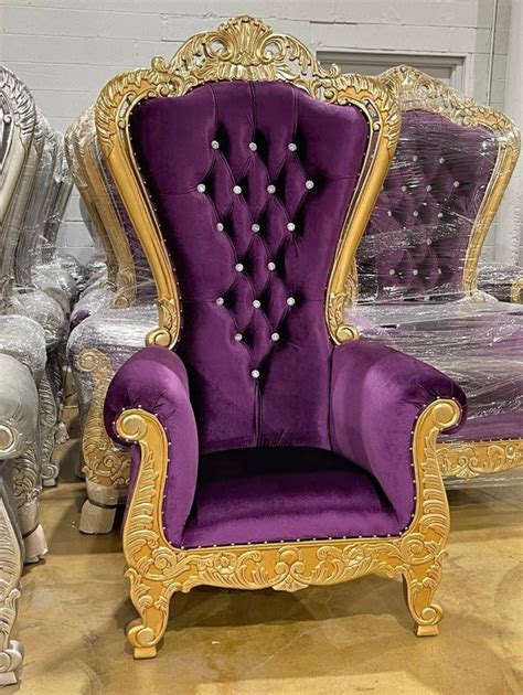 1 Purple Throne Chair Thrones For Sale Etsy