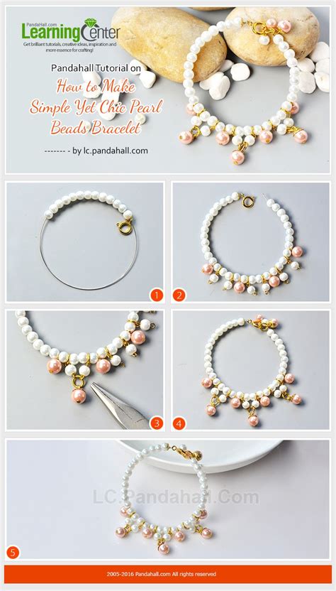 Pandahall Tutorial On How To Make Simple Yet Chic Pearl Beads Bracelet