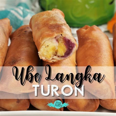 Foxy Folksy Modern Filipino Kitchen Yummy Ube Langka Turon Ube