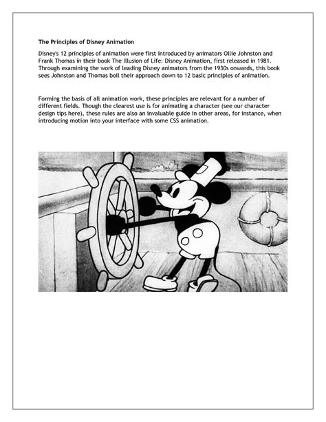 The Principles Of Disney Animation The Principles Of Disney Animation