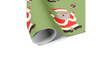 football Christmas Wrapping Paper | Zazzle