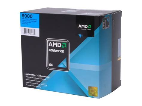 AMD Athlon 64 X2 6000 Dual Core 3 1 GHz Socket AM2 89W ADV6000DOBOX